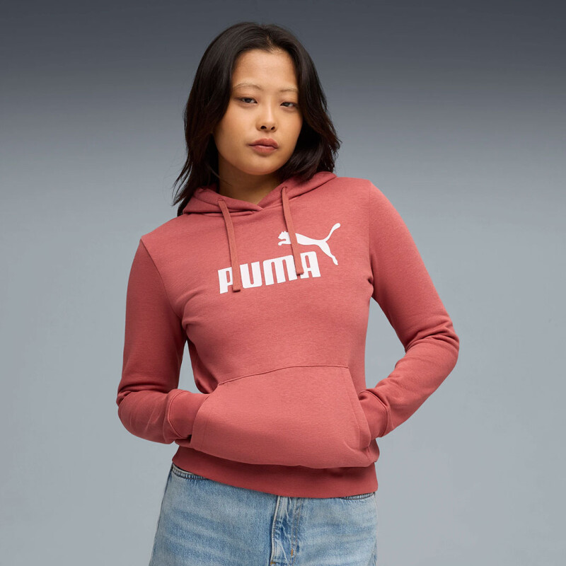 Canguro de Mujer Puma Ess Nº1 Logo Hoodie Rojo - Blanco