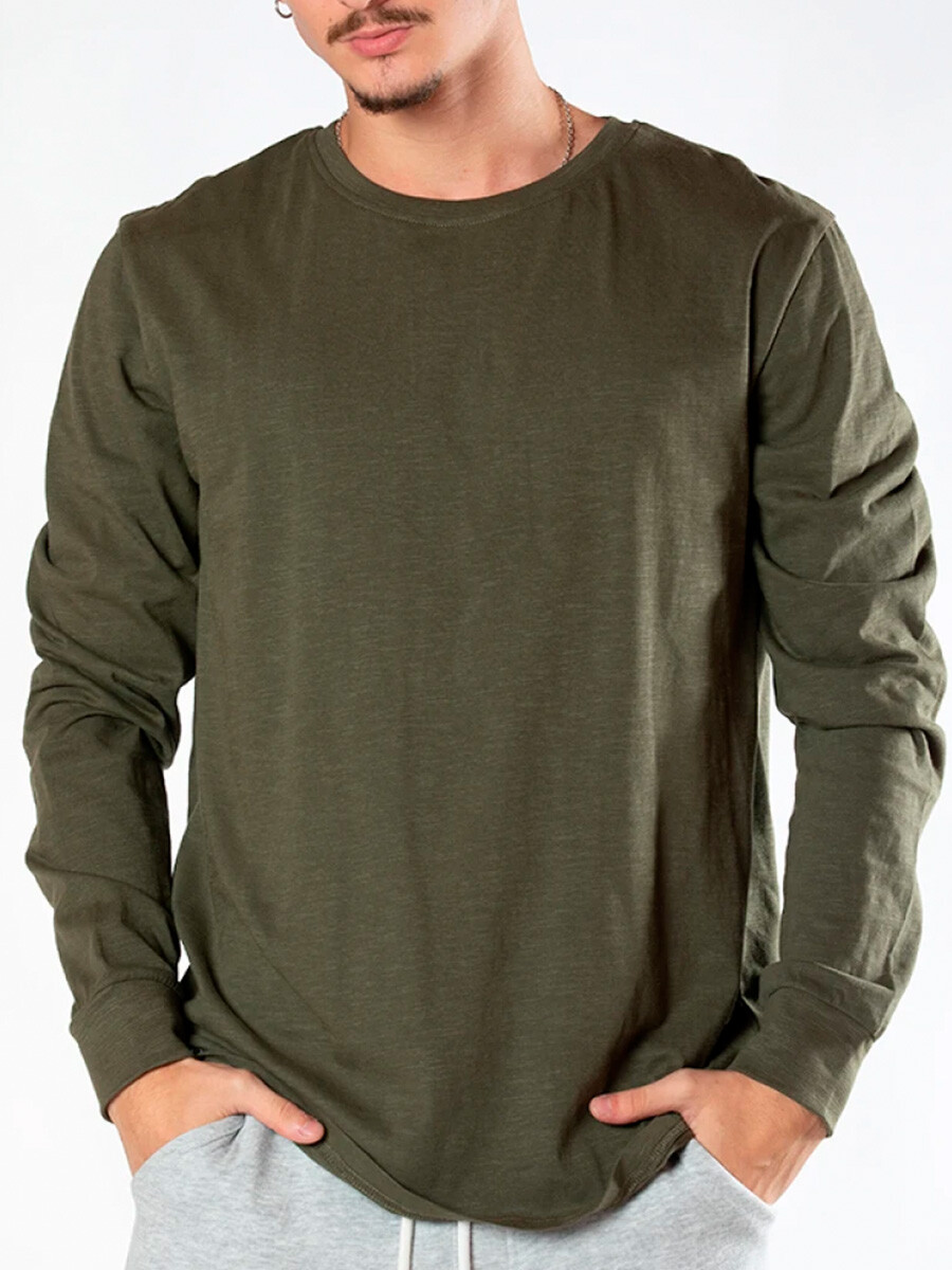 T-SHIRT ML ROLAN DIXIE - Militar 