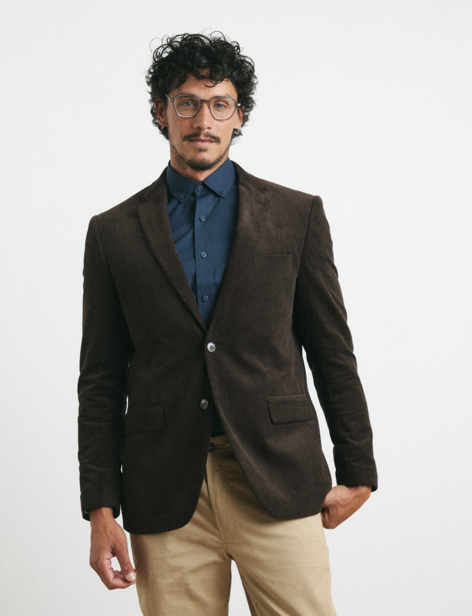 110470 SACO HARRINGTON LABEL Marron