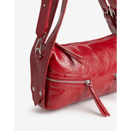 Cartera City Rojo metalizado