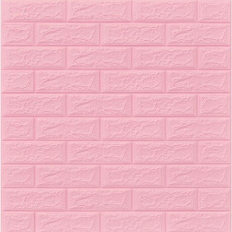REVESTIMIENTO AUTO ADHESIVO 3D 70 X 77 CM X 3 MM - LADRILLO ROSA REVESTIMIENTO AUTO ADHESIVO 3D 70 X 77 CM X 3 MM - LADRILLO ROSA