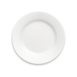 PLATO BLANCO PLAYO DE PORCELANA POSTRE • 17,5cm PLATO BLANCO PLAYO DE PORCELANA POSTRE • 17,5cm