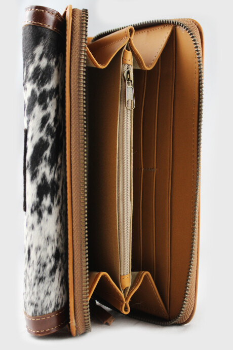 Billetera dama con Solapa Pelo