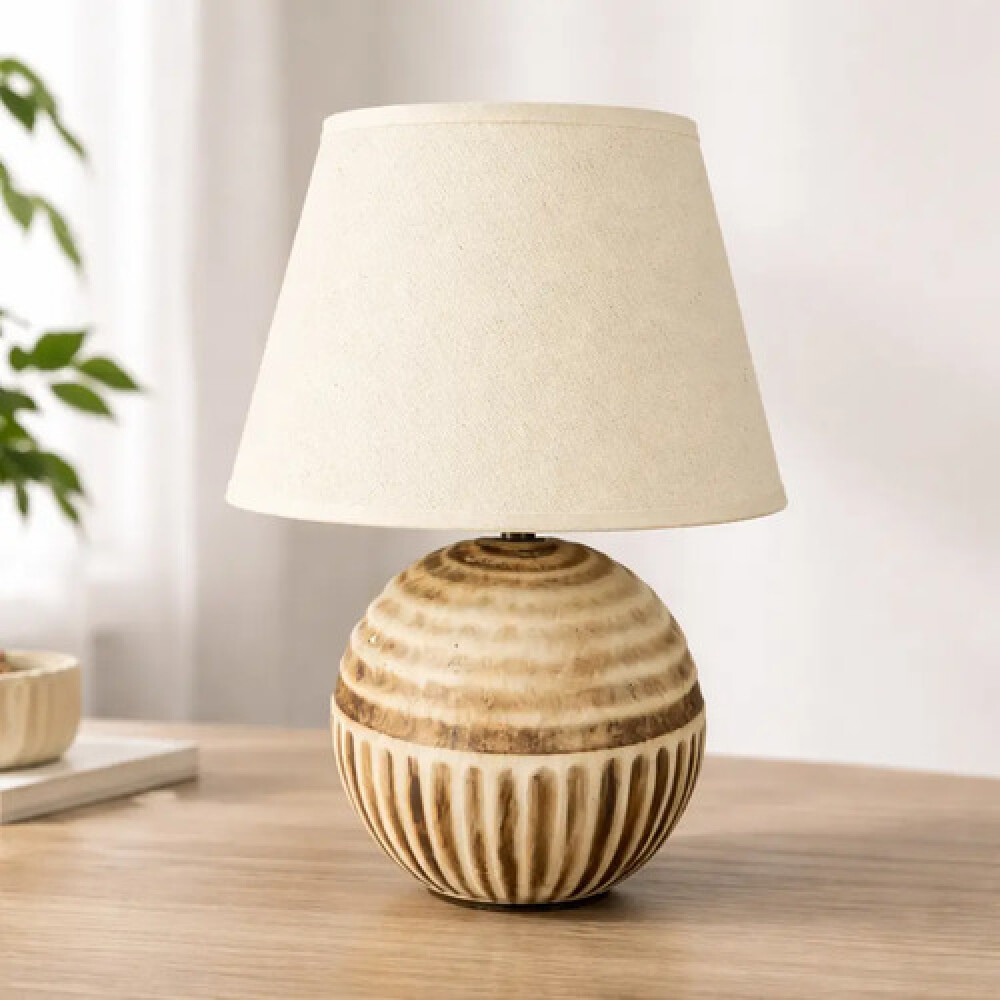 Lampara Esfera Acanalada 30 cms Lampara Esfera Acanalada 30 cms