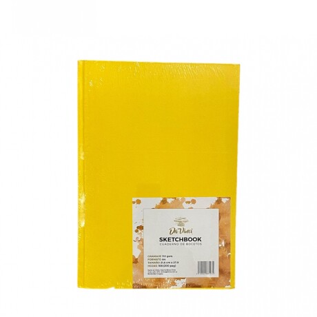 Sketchbook Cosido Da Vinci A4 100 hojas Amarillo