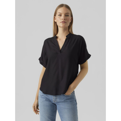VMBEAUTY SS TOP WVN GA NOOS BLACK