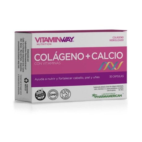 Vitaminway Colágeno + Calcio 30 caps Vitaminway Colágeno + Calcio 30 caps