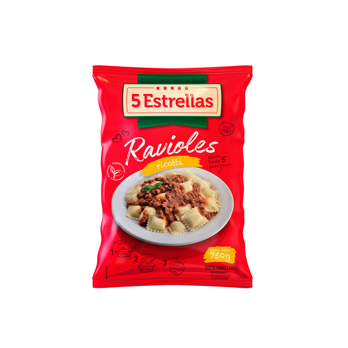 Raviol Ricotta 5e 750 Grs 