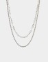 Collares Cortos Premium Silver Collar Corto De Acero Quirúrgico - Plateado