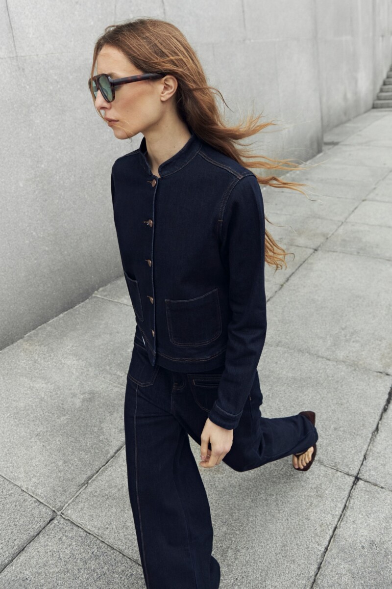 Chaqueta de jean - jean oscuro 