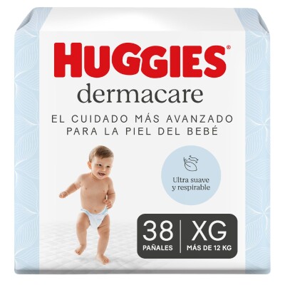 Pañales Huggies Dermacare Talle Xg 38 Pañales Huggies Dermacare Talle Xg 38