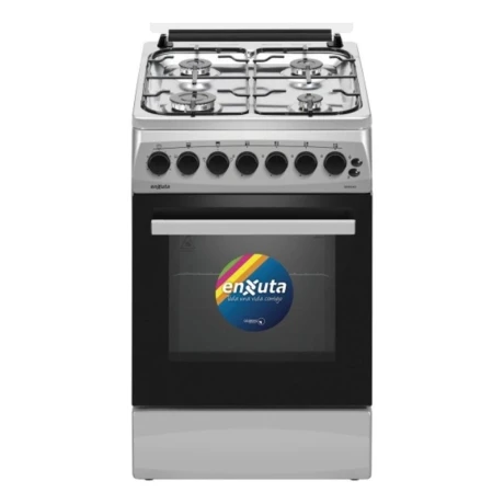 Cocina Gas Enxuta Cenx 5542 Inoxidable 4 Hornallas Con Gril Cocina Gas Enxuta Cenx 5542 Inoxidable 4 Hornallas Con Gril
