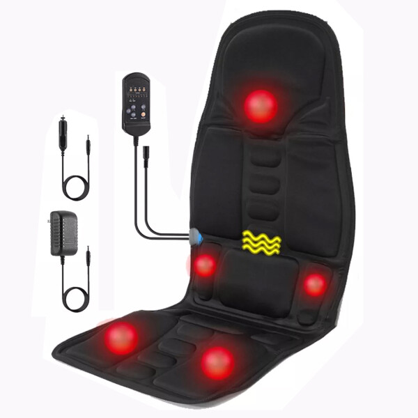 Asiento Masajeador Espalda Colchoneta Con Control Jb-100b MASAJEADOR ASIENTO SILLON JB-100B HL889