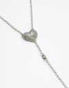 Collares Largos Folk Collar Boho Largo Y Corazón - Plateado Antique Silver