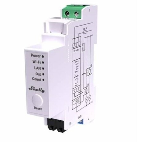 Medidor Monofasico Shelly Pro EM-50 Pm Wi-fi Din 001