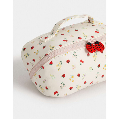 Portacométicos Valija Flores Estampado Flores