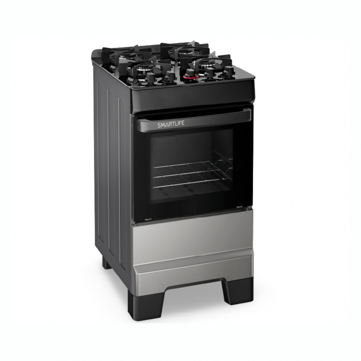 Cocina A Gas SMARTLIFE SL-KBR504TG 4 Hornallas Top Glass 