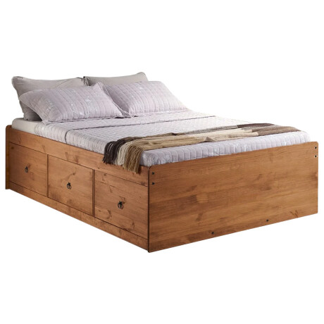 Cama 2 Plazas Linea Naturale C/cajones ROBLE