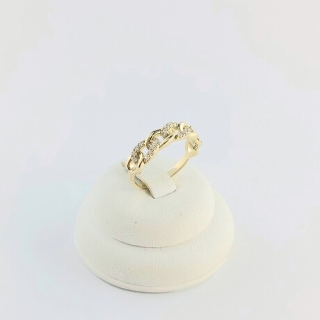 Anillo de oro 9 ktes con circonia. Anillo de oro 9 ktes con circonia.