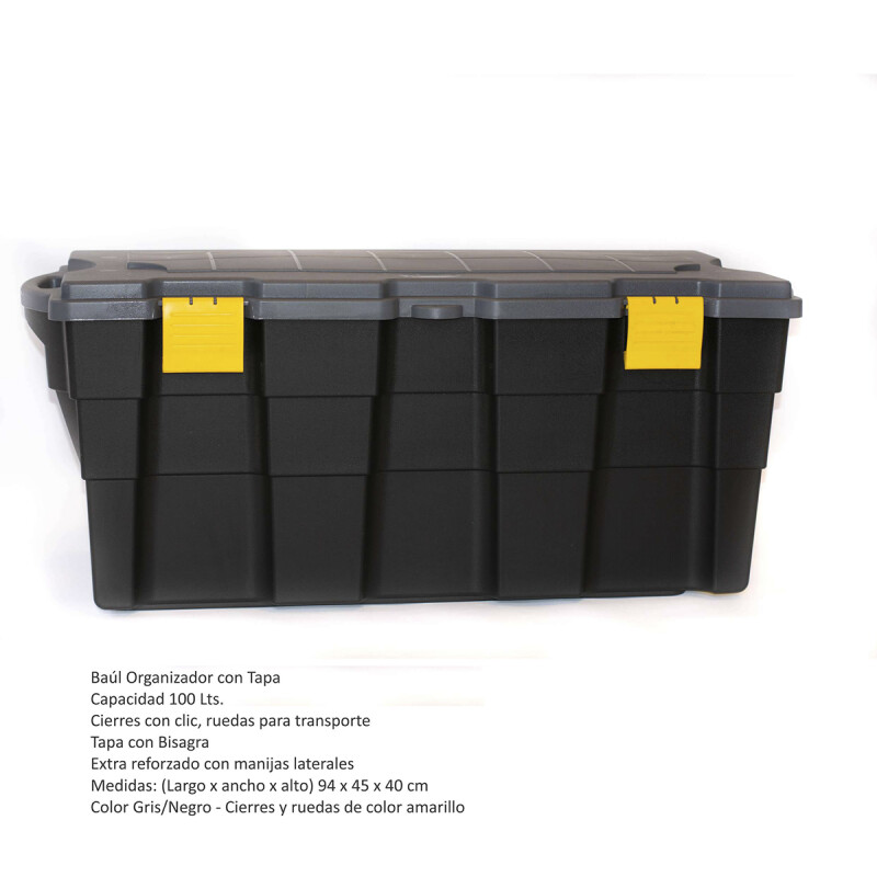 Set x2 Baúl 100 lts NEGRO