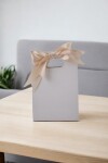 Bolsa cartulina sacabocado 10x05x15 cm BLANCO