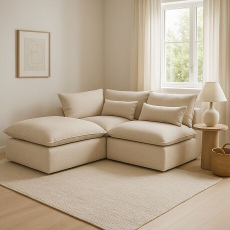 Sofá modular WELL BEIGE - 4 CUERPOS