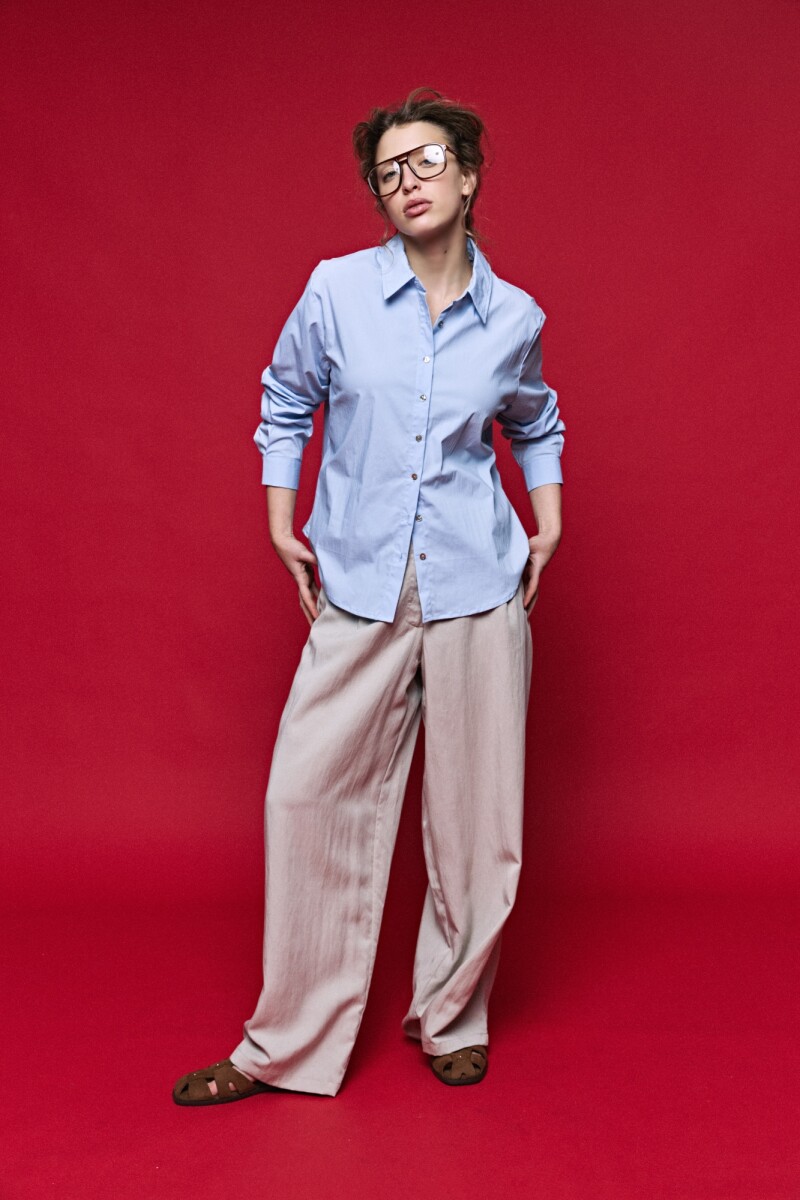 CAMISA IVANKA Celeste