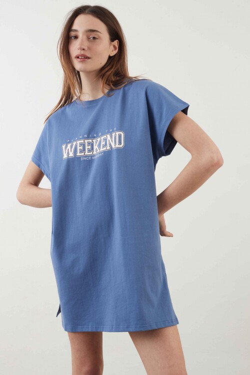 Camisón Freya Azul Marino