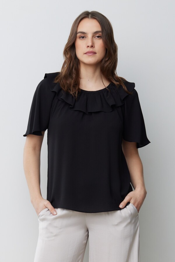 Blusa Volados NEGRO