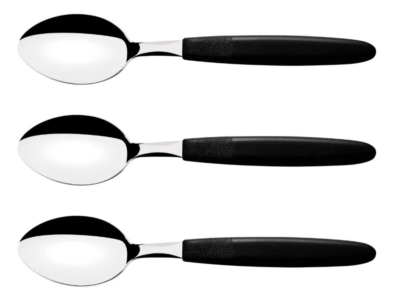 JUEGO 3 CUCHARAS MESA IPANEMA NEGRO - 23363/300 - TRAMONTINA 