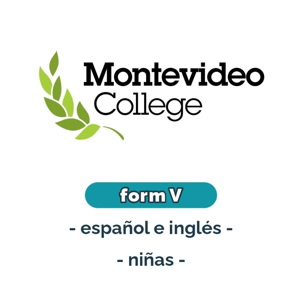 Lista de materiales - Primaria Form V niñas Montevideo College 