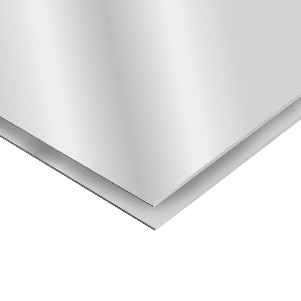 PLACA PVC ESPEJADA SILVER WOOD VENEER 1220x2440x5 MM Placa Pvc Espejada Silver Wood Veneer 1220x2440x5 Mm