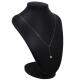 Cadena en oro 18k con dije corazon. Largo 40 cm Cadena en oro 18k con dije corazon. Largo 40 cm