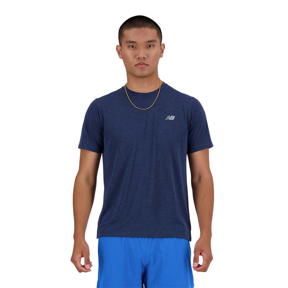 Remera New Balance Athletics Run - Azul 