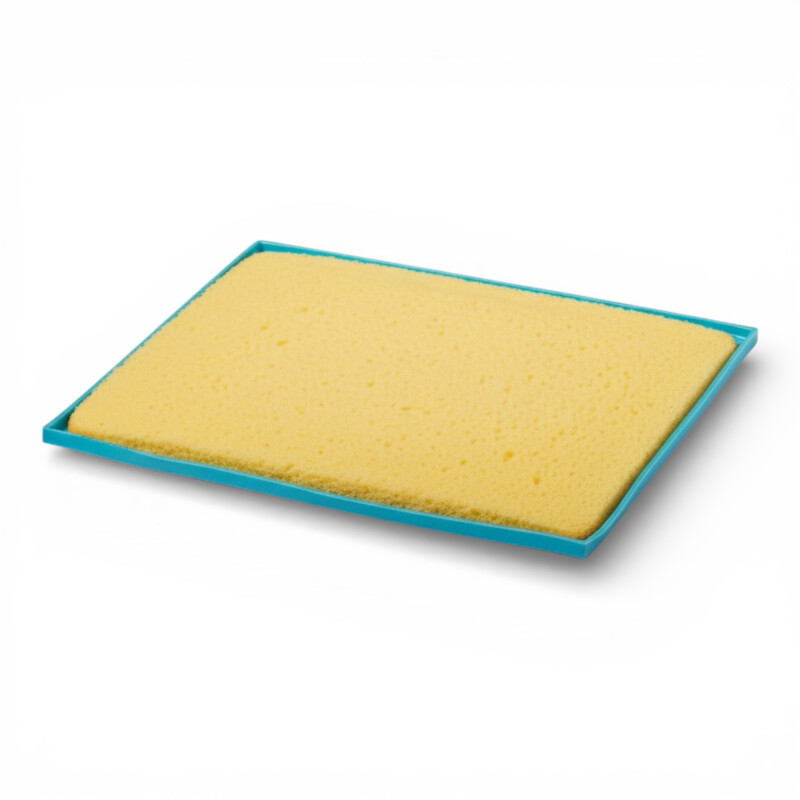 Molde Tapete Rectangular de Silicona para Horneado de Pionono Roll Cake 31×26cm Celeste