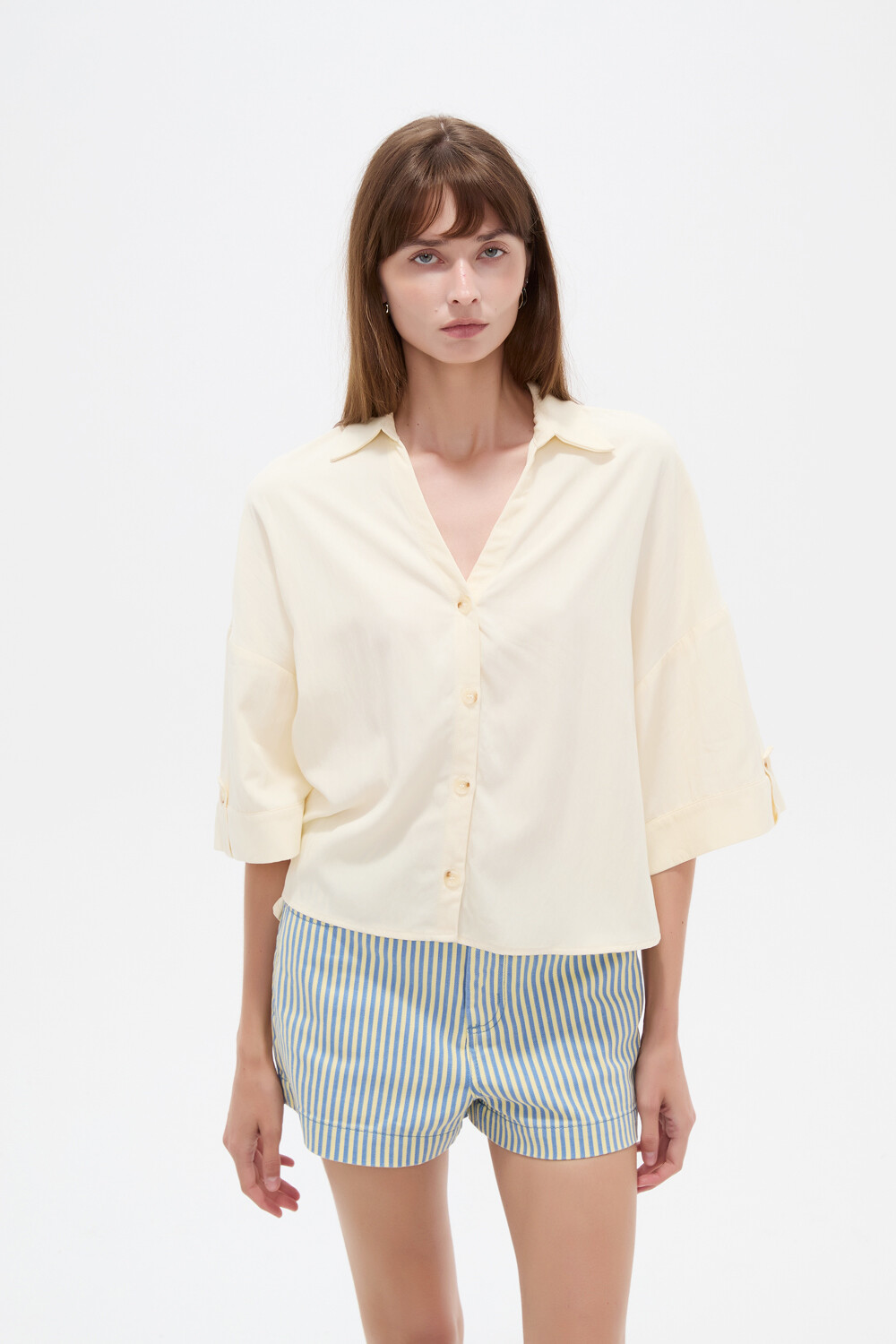 Camisa Tareo Crudo / Natural