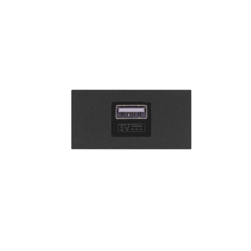 MODULO CARGADOR SUB REGGIO Módulo Cargador USB 5V 2.4A Reggio Grafito