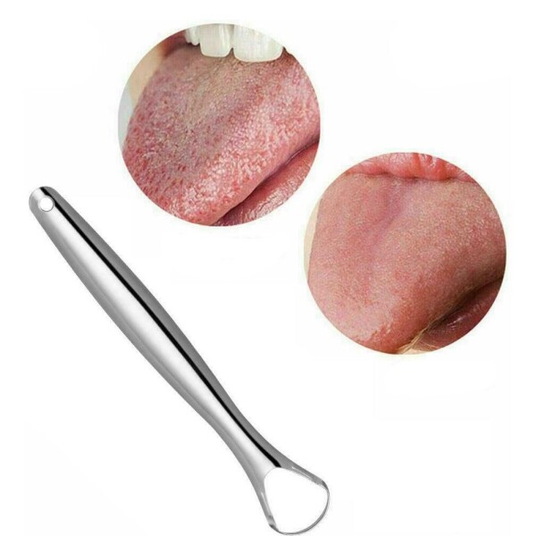 Limpiador De Lengua En Acero Inoxidable Raspador Lingual Limpiador De Lengua En Acero Inoxidable Raspador Lingual