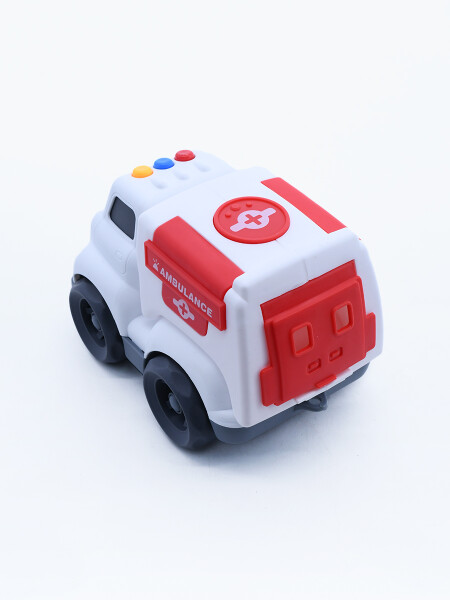 CAMION EMERGENCIA CON SONIDO BLANCO