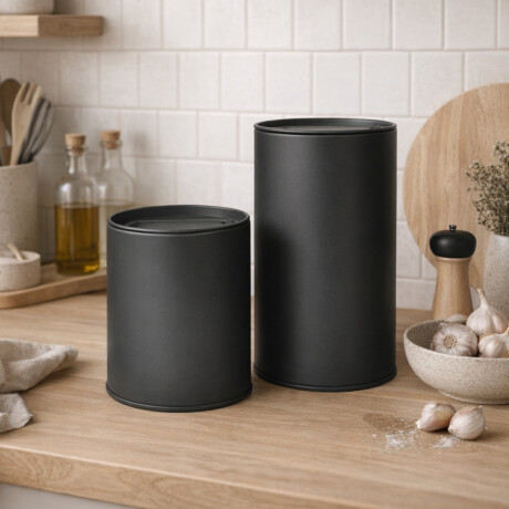 Set de yerberas grande + chica Color Liso Negro