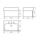 Mueble De Baño De Colgar No Incluye Bacha Ferrum 60X37X42 BLANCO
