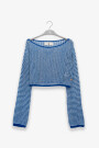 CROP SWEATER Blue