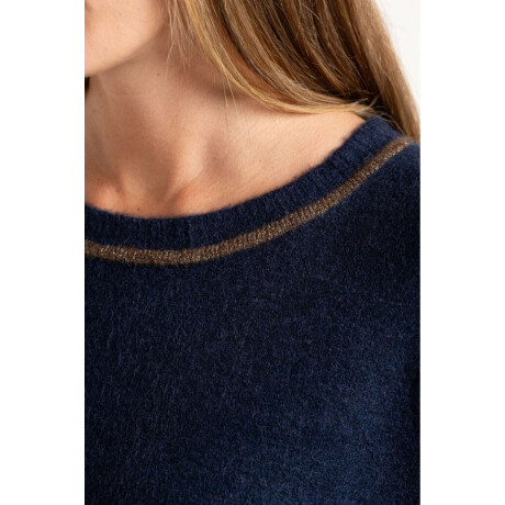 Sweater Combinado Marino