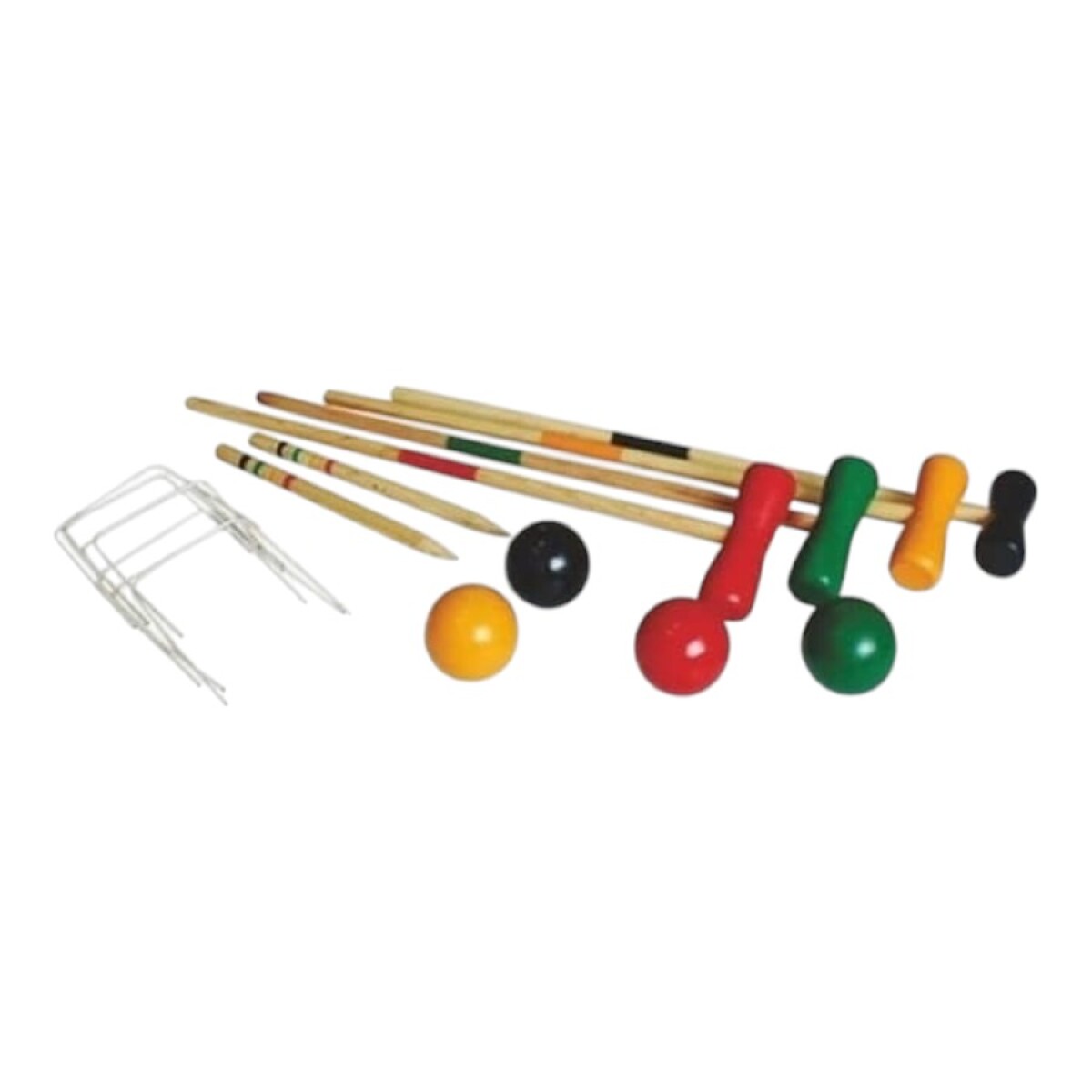 Juego de Croquet de Madera con Bolso 
