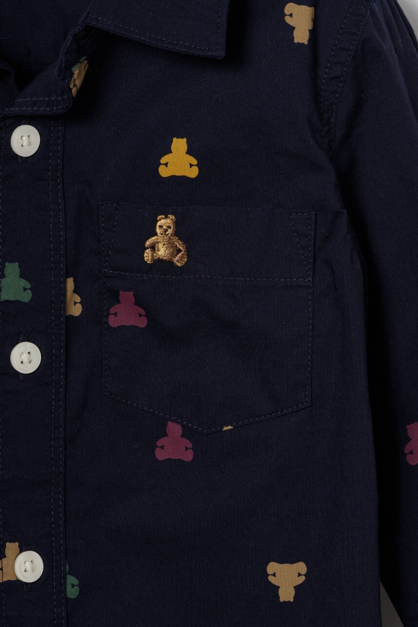 Camisa Toddler Niño Navy Uniform