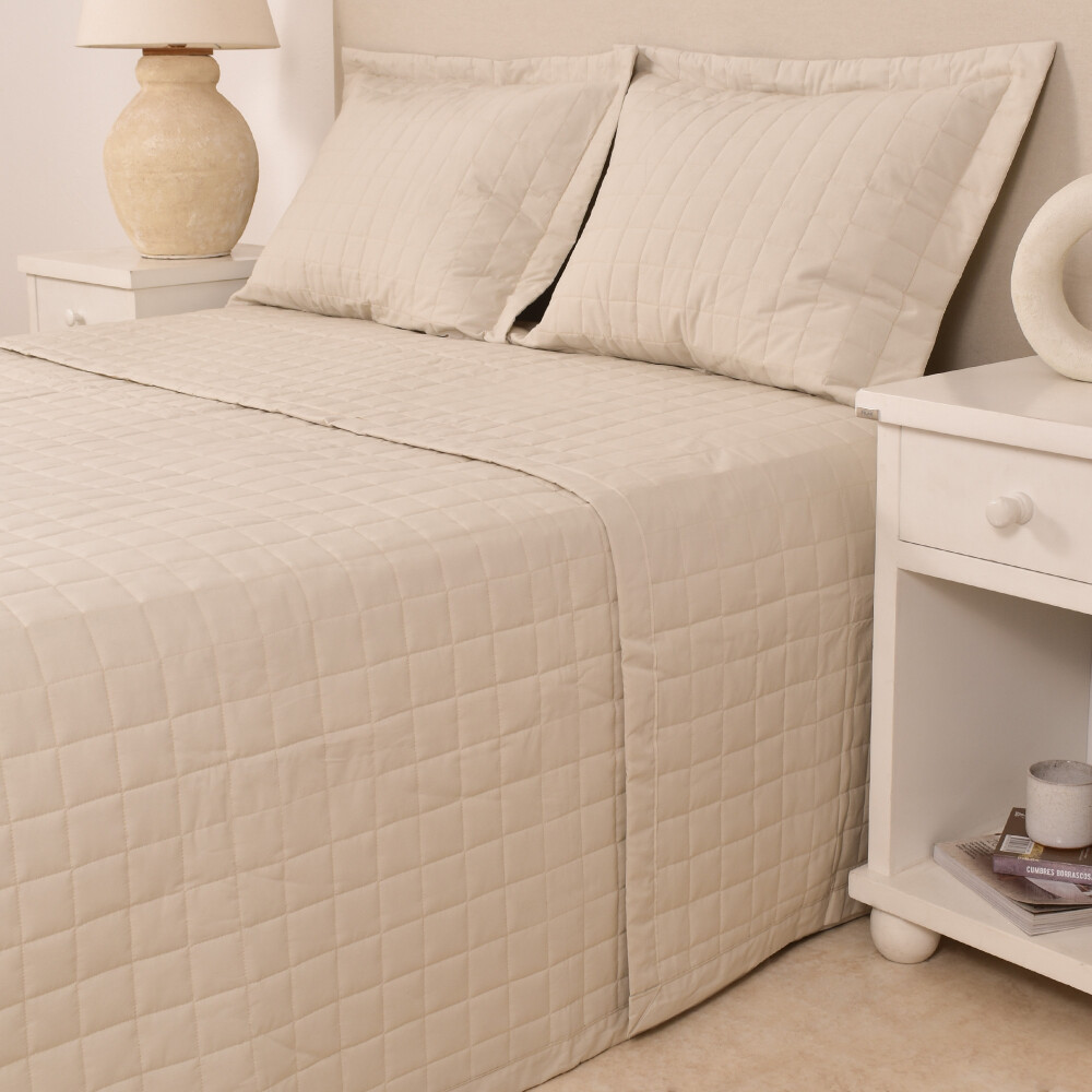 Cubrecama Basic Beige 180 x 240 cm