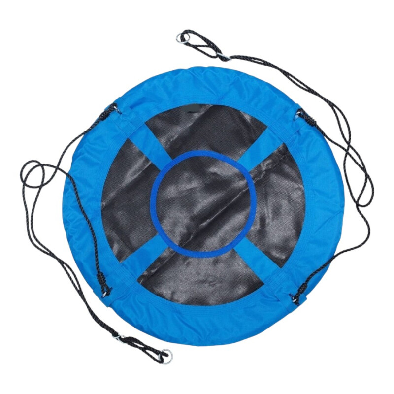 Hamaca redonda 1 m acero y malla Azul