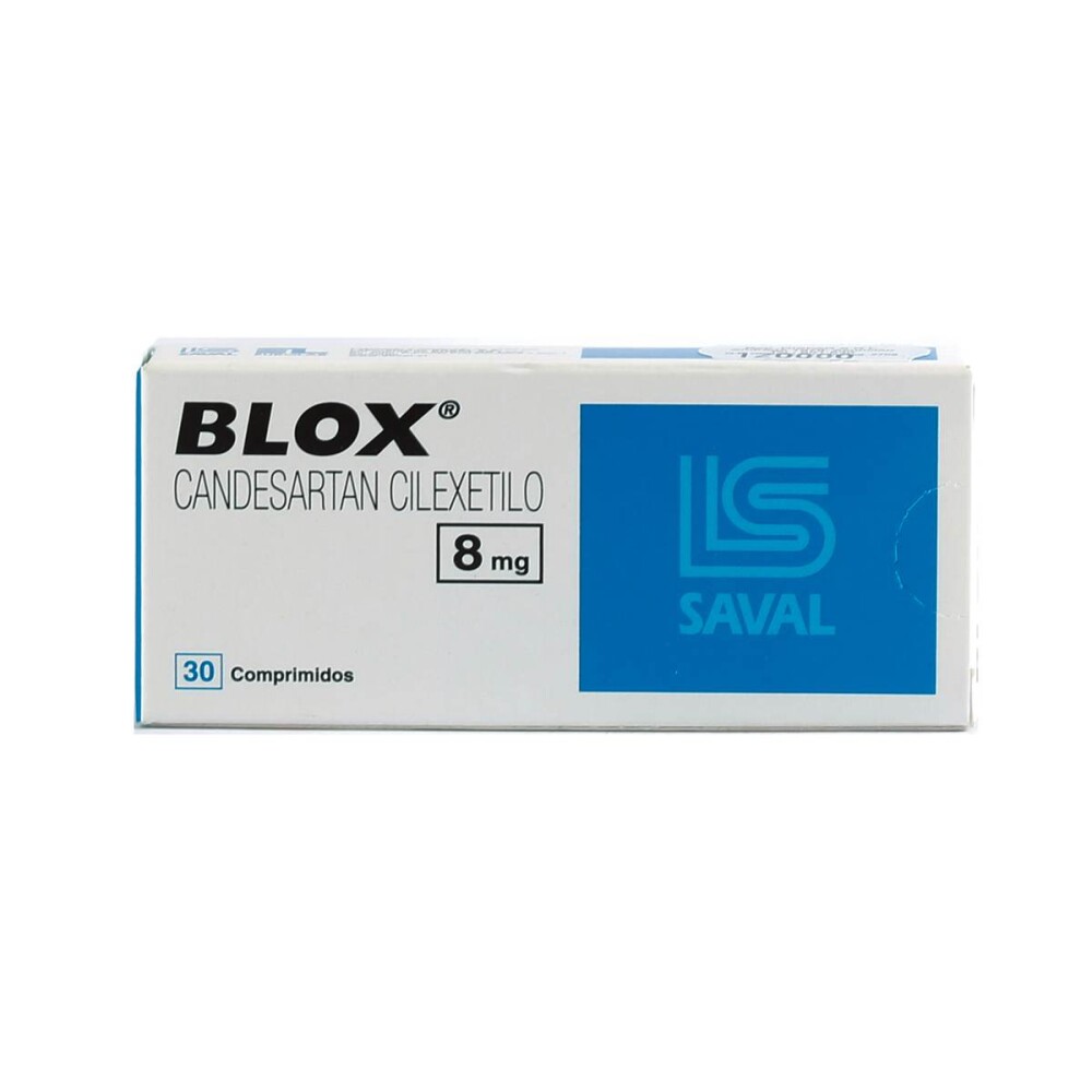 BLOX 8 MG. CJ X 30 COMPRIMIDOS única