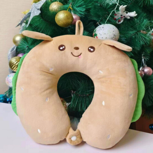 Almohada De Viaje De Espuma - Oso Hamburguesa - Caqui Almohada De Viaje De Espuma - Oso Hamburguesa - Caqui