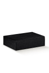 CAJA RÍGIDA 3 BOTELLAS 34X28X9 cm SETA NERO